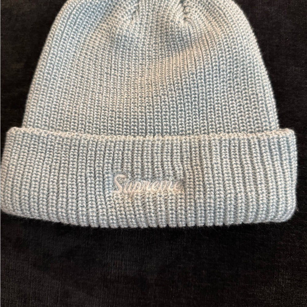 Supreme Light Gray Knit Beanie